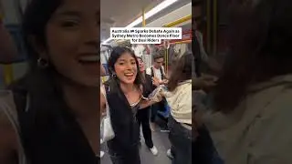 Metro or the club? Indian passengers play loud music in Sydney metro coach #voiworld #australia