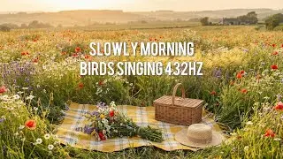 Slowly morning, birds singing 432 Hz