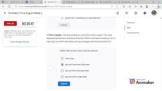 Qwiklabs Trivia August Week 2 Solution. #arcade #googlecloud #qwiklab