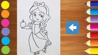 How to draw princess snow white step by step easy ||Drawing Tutorial