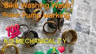 Bike Washing Water  presor Pump Warking #Automobile #Youtube #A D MECHANICAL Z Y X 