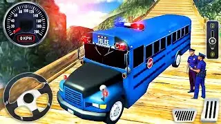 Offroad Police Bus Driver - Coach Hill Dangerous Duty Simulator - Best Android GamePlay