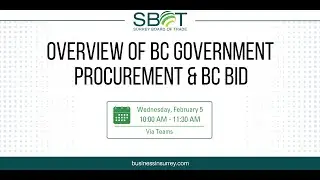 Overview of BC Government Procurement & BC Bid