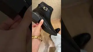 129054 - Bota Feminina Couro Legitimo Cano Baixo Cano Curto Salto Grosso Bloco Baixo RMRM