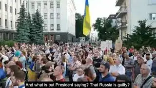 Stop Capitulation! Big Protest in Kyiv Against Pro-Russia Actions of Ukraine&rsquo;s New President.