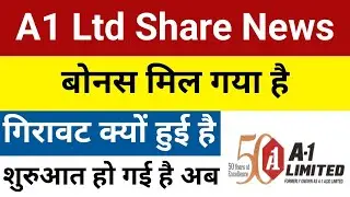 बोनस मिल गया है A1 Ltd Share Latest News | A-1 Share | A-1 Limited Share Latest News | Bonus
