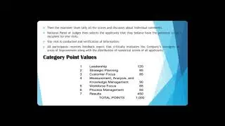 The Baldrige Framework for Performance Excellence (Operational Management)