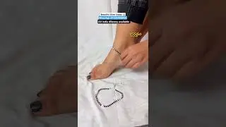 New Designer !! Beautiful Silver Anklet 💥 with 55% discount on instant first order 💥 #anklets #yt