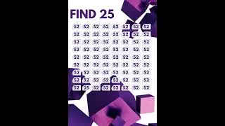 Only 9% of Highly Observational People Can Trace 25 in 5 secs #shorts #brainteaser