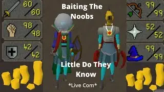 Baiting PVP With a Maxed Rune Pure *Live Com*