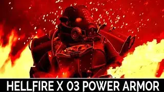 Fallout 4: ▶️Hellfire X-03 Power Armor◀️ Mini Mod Showcase