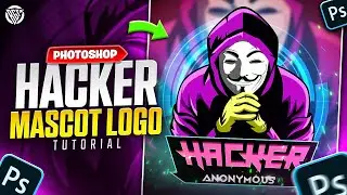 How To Make Hacker Mascot Logo Design | Photoshop Tutorial | BOSS GFX