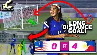 4-0 WIN and a LONG DISTANCE SHOT! Philippines vs Malaysia Highlights - AFF Women's Championship 2022
