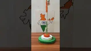 DIY Indian flag stand decoration ideas for 26th January/15th August #independenceday #republicday