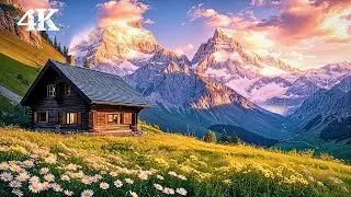 Alpine Cabin Ambience | Unwind Completely with Calming Birds, Crickets & Soft Wind