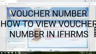 VOUCHER NUMBER IFHRMS-HOW TO VIEW VOUCHER NUMBER IN IFHRMS?