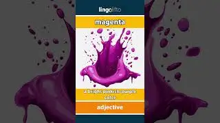 🇬🇧 Magenta Meaning : Flash Card : Learn English Vocabulary