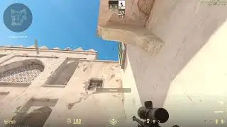 Smoke B door on Dust2