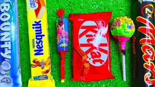 ASMR Satisfying Video | GIANT Rainbow Color Lollipops Unboxing with Sweet Chocolate and Candy