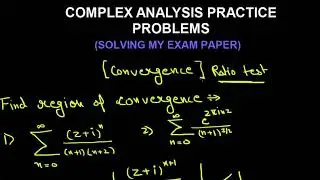 Most Important Questions On Ratio Test For Convergence by mathOgenius.