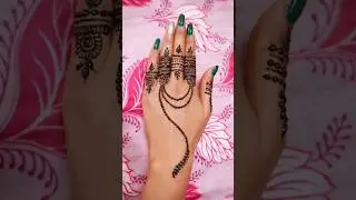 aesthetic henna mehndi design tutorial for backhand❤️ #ytshorts #mehndi #trending #viral #henna #yt