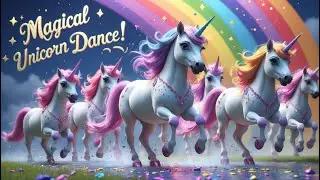 Unicorn Dance Party! 🌈 Magical Rainbow Song for Kids | Happy Rhyme Time