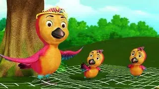 The Clever Birds Story | Bengali Cartoon Stories for Kids | Infobells