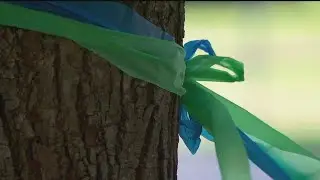 Ribbons for Annunciation at Twin Cities Marathon