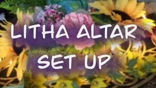 Litha altar set up