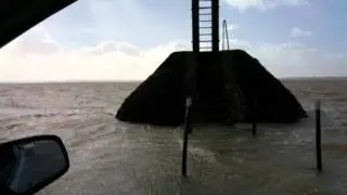 20160213 Traversée du Gois à Marée descendante jour de tempête