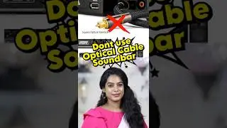 Dont use Optical Cable Home Theatre #soundbar #theatre #dolbysurround