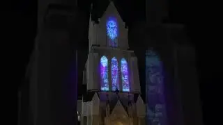 Light show at a church