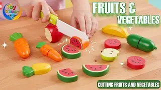 Magnetic Fruit & Vegetable Cutting Toy Unboxing | Satisfying Kitchen Play Set Reveal