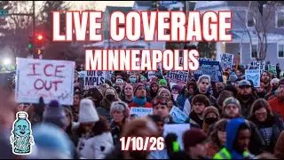 HUGE ICE PROTEST IN MINNEAPOLIS - Powderhorn Park 1/10/26