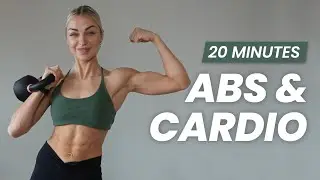 20 Minute Fat burning Full Body Kettlebell Cardio & Abs Supersets | Cardio & Strength Circuit