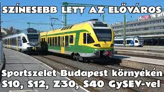 2025.08.05. -08. GySEV FLIRT (415-501) ing&aacute;zik a budapesti előv&aacute;rosi vonalakon (S10, S12, Z30, S40)