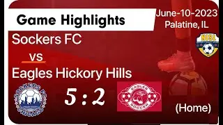 NISL(U10 Boys) - Highlights Sockers FC v/s Eagles Hickory Hills [5:2]