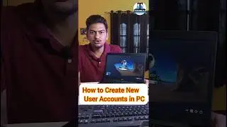 How to create new user accounts on pc? #newuser #accountcreate #windows #laptop #pc #tech #shorts
