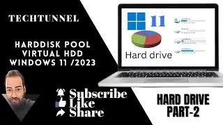 How to create Storage pool in Windows 11 | How to create virtual Harddisk in windows 11 | 2023