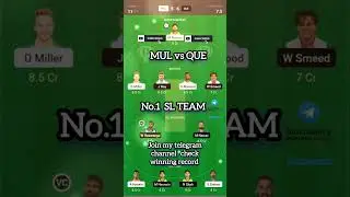 MUL vs QUE Dream11 Team Prediction, QUE vs MUL Dream11: Fantasy Tips, Stats and Analysis #shorts