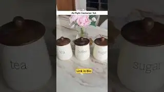 Airtight Kitchen Containers | Sugar Tea Coffee Set of 3 | Amazon Kitchen Storage🍯❤ #shorts