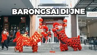 ATRAKSI BARONGSAI MERIAHKAN ACARA IMLEK DI KANTOR JNE GREENLAKE CITY 🧧