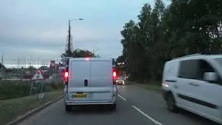 Driving On The A44 & A4440 Worcester Bypass, Worcestershire, England 24th June 2022