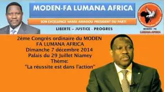 Discours du Président Hama Amadou