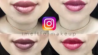 Colourpop Metallic Liquid Lipstick Lip Swatch : Man eater, Kween,Zebra and 3-way