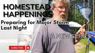 TORNADO MIGHT HIT US. RVLiving, Preparing, Storm, Safety, Couple Builds, Tiny House, Homesteading.