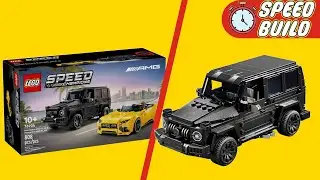 FUN Speed Build! LEGO Speed Champions Mercedes AMG G63 Set!