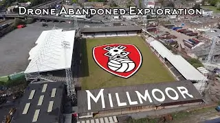 Abandoned Millmoor Football Ground Drone Footage - DJI Mini 2 - Old Rotherham United RUFC Ground