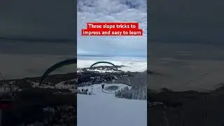 Three slope tricks to impress ⛷️ 🔥 easy to learn 🤭 #ski #skiing #poianabrasov
