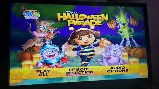 dora the Explorer Dora's halloween parade dvd menu
